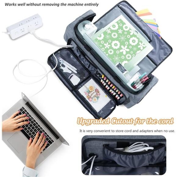 IMAGINING Carrying Case Bag for Cricut Maker 4, Maker 3, Explore 4, Explore 3 - Picture 3 of 7
